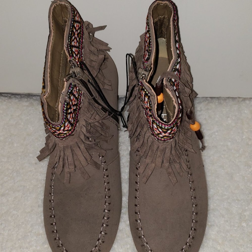 Faux Suede Moccasins